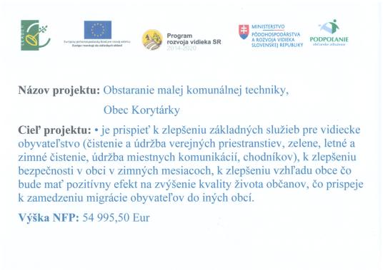 Projekt - informačná tabuľa
